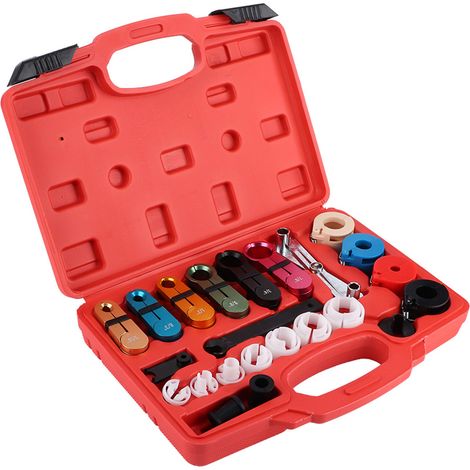 Kit d'outils pour climatisation automobile avec raccord rapide pour conduite de carburant de climatisation. (1/5)