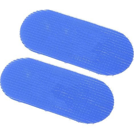 Lot de 2 pinces à cheveux, support pour frange, patchs adhésifs pour maquillage, bleus (1/5)
