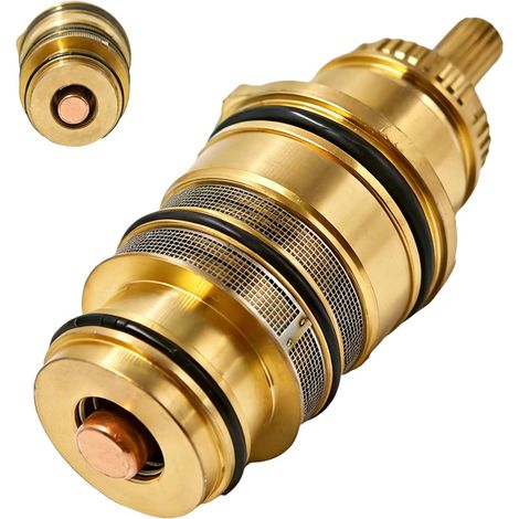 Unité de contrôle de température en laiton cartouche de douche thermostatique en laiton pour unité de régulation de température valve de rechange pour mitigeur thermostatique 94282000 (1/5)