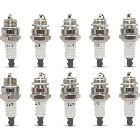 10 PCS L7T Bougie d'allumage pour 2 temps 33cc 43cc 47cc 49cc Pocket Bike Mini Chopper et Partner 350351 SAWS Tronçonneuse Trimmer Brushcutter Strimmer Tondeuse à gazon (1/4)