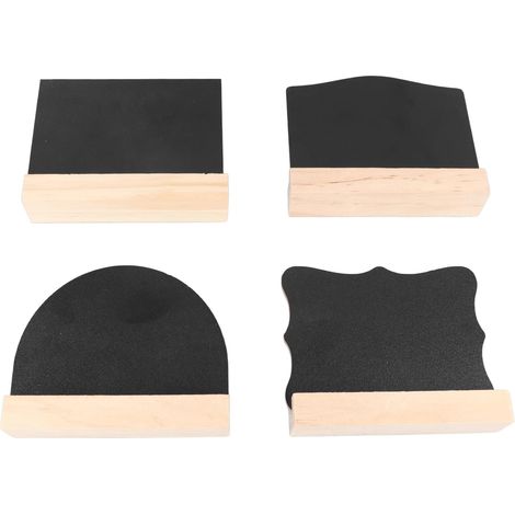 Mini Tableau Noir Signes en Bois Double Face Petits Panneaux Noirs pour la décoration de l'hôtel à la Maison (1/5)