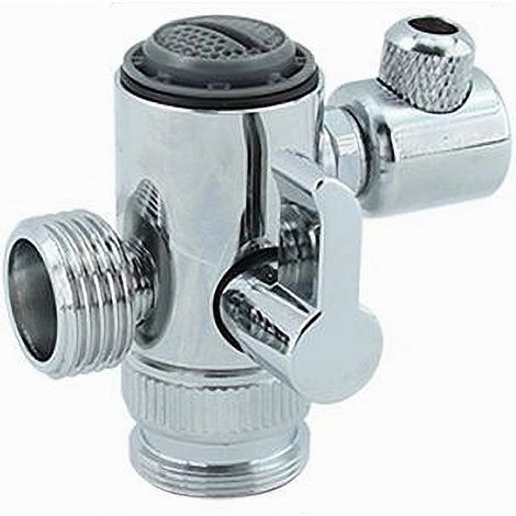 Cleafe - Valvola Deviatrice Rubinetto Bagno Cucina Collegamento Doccia A Mano Bidet 87501 - (1/5)