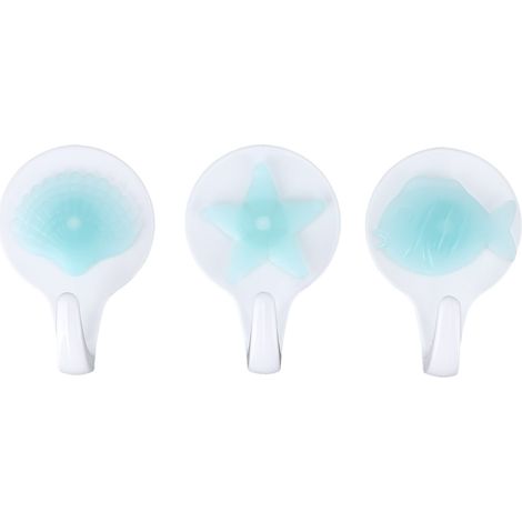 3 Crochets Muraux Adhésifs Forme Animaux Marins pour Salle de Bain Cuisine (Lot de 3) (1/5)