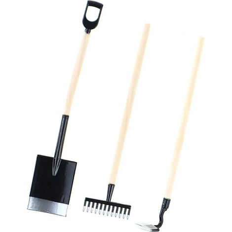 Outils de jardinage pour maison de poupée, 3 pièces (1/5)
