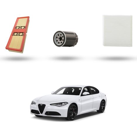 Kit Tagliando 4 filtri compatibile con Alfa Romeo Giulia (952) 2.0 Turbo 147kw dal 2016 (1/5)