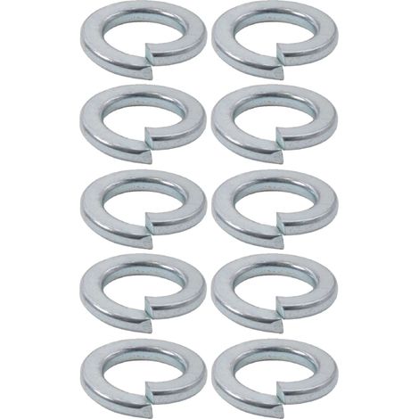 10x Rondelle grower élastique pour vis à tête cylindrique en acier zingué DIN 7980 Universel Vis Boulon Etanchéité Fixation Quincaillerie Ressort, M16 (1/2)