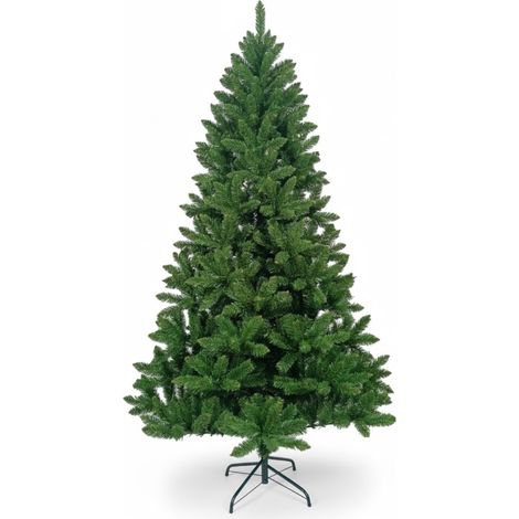 Albero di Natale artificiale canadese verde di 7house con base in metallo