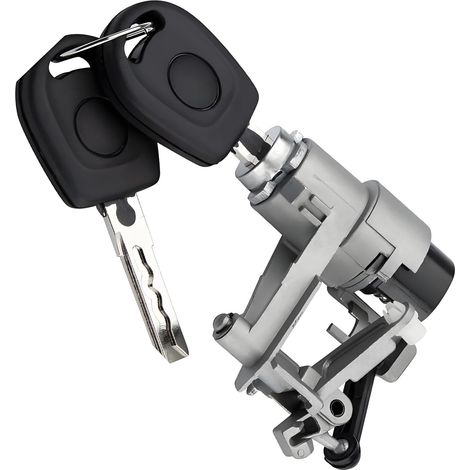 Serratura a cilindro compatibile con VW Golf MK4 Lupo Polo con 2 chiavi, serratura porta bagagliaio posteriore 1J6827297G
