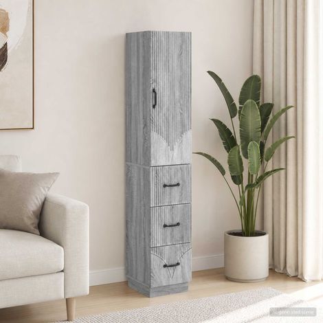 vidaXL Ensemble de Meubles 2 pc 33 x 34,5 x 87 cm Bois d'ingénierie (1/5)