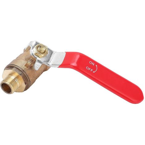Kugelhahn für Luftkompressoren, Kupferguss, 1/2"-Innengewinde, 1/4"-Außengewinde, Rohranschlusszubehör