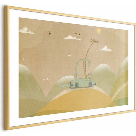 Póster - Jirafa viajera (1/4)