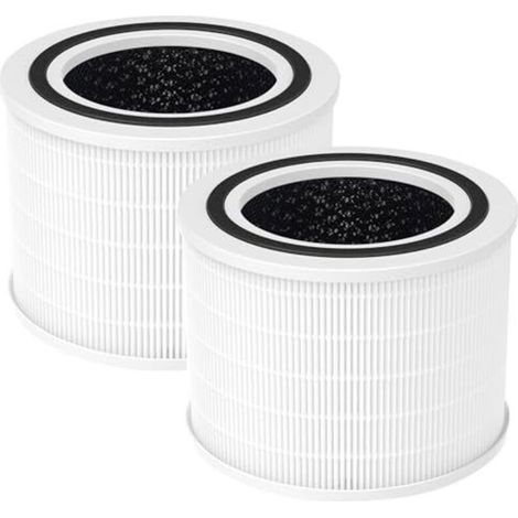 Lote de 2 filtros Core 200S compatibles con el purificador de aire LEVOIT Core 200S, filtro HEPA True H13 3 en 1, carbón activado de alta eficiencia, filtro de repuesto Core 200S-RF, b (1/5)