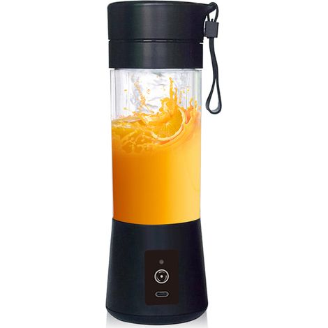 Mini frullatore portatile ricaricabile da 380 ml, 2000 mAh, USB, ideale per frullati, con 6 lame in acciaio inossidabile, senza BPA, compatto per viaggi e sport. (1/5)