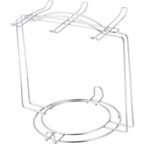 Porte-gobelet à café en acier inoxydable à suspendre sans clous pour tasse à eau (argent) (1/2)