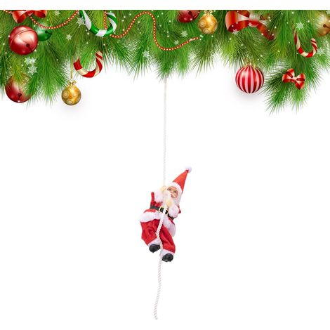 Ornements De Noël Décoration Hilarante pour Les Fêtes Ornement De Noël Père Noël Escaladant Pour Sapin Pour Mur Jardin Cour Porche Appui De Fenêtre Chambre (1/5)