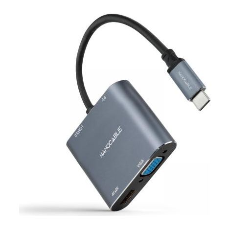 Convertitore Usb-c A Hdmi/vga/usb-a/usb-c Nanocable 10.16.4304 (1/4)