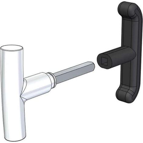COPPIA DI MANIGLIE PER PORTA BASCULANTE 0456 - (0456.0800.0000) (1/2)