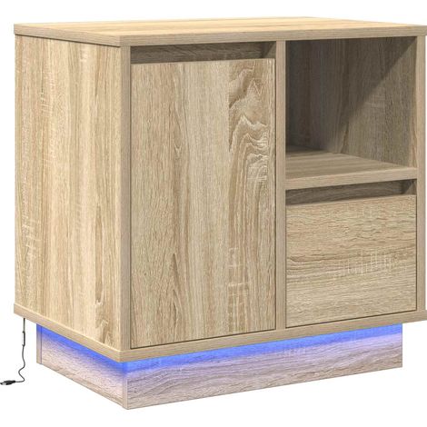 Maison Exclusive - Nachttisch Sonoma-Eiche 50 x 34,5 x 50 cm Holz