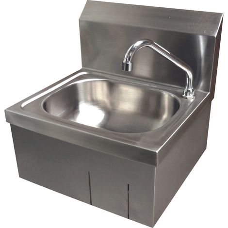 Lave Mains Inox Avec Dosseret - MAP