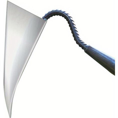 1 Houe de jardinage en métal durable — Outil de désherbage manuel de 29,01 cm (Lame en forme de V)