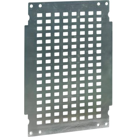 Grille De Montage Perforée En Acier Galavnisé Pour Coffret 500mmx400mm Polyester Ip66 Ide