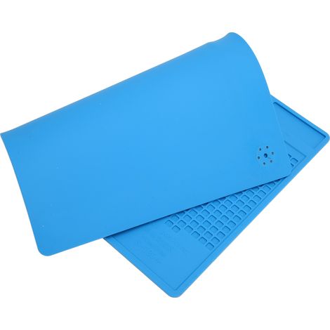 Tapis isolant de réparation en silicone résistant à la chaleur et antistatique pour le soudage de circuits imprimés électroniques industriels (1/5)