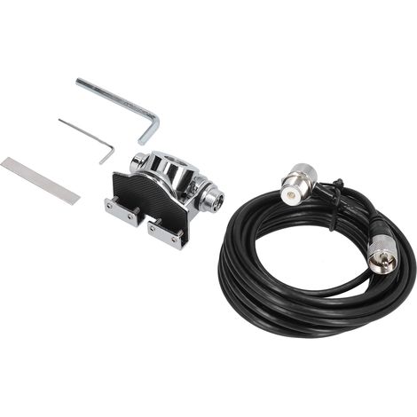Support universel pour antenne auto avec protection et clé hexagonale pour radio voiture