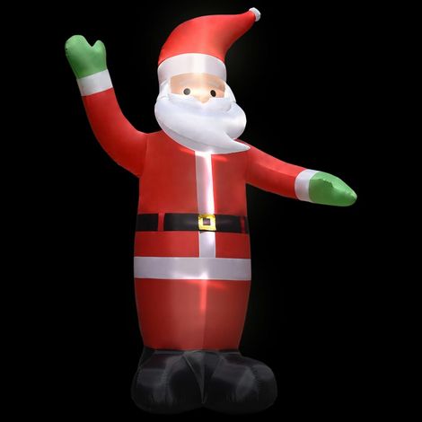 Père Noël gonflable avec LED Décoration de Noël IP44 3 m