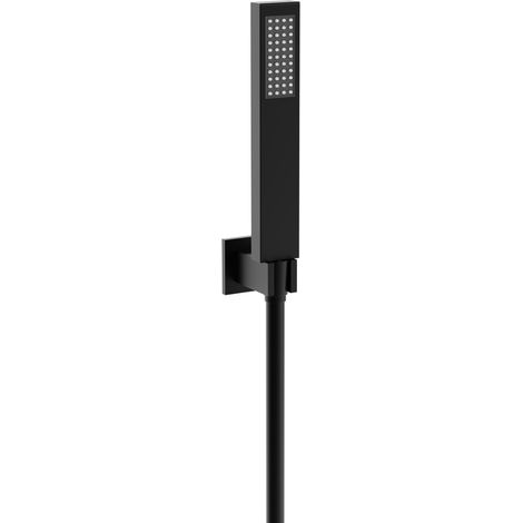 Mexen R-02 Kopfbrausegarnitur mit Regenbrause und Thermostatmischer, Schwarz - 785005050-70 (1/2)