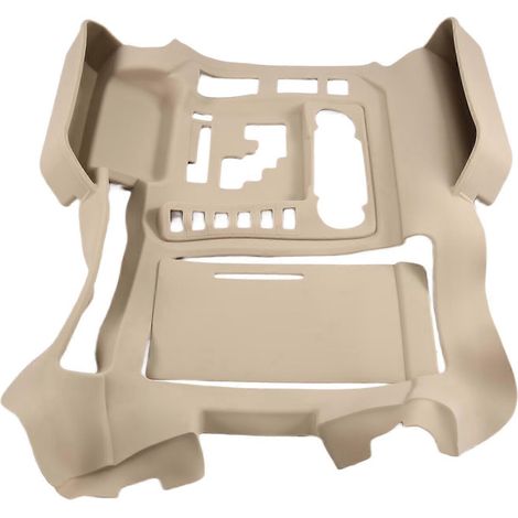 Housse de protection pour compartiment de rangement de console centrale (LC200, beige, conduite à gauche) pour Toyota Land Cruiser 200 (2016-2021). (1/5)