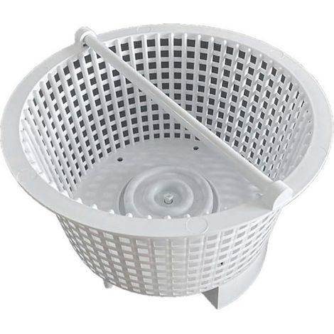 Skimmerkorb, filtre d'écumoire blanc de 16 pouces pour piscine, conçu pour prévenir le colmatage par les feuilles et les débris équipement d'entretien robuste. (1/5)