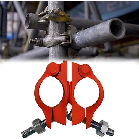 Raccord Rotatif Pour Tubes d'Échafaudage, Coupleur d'Echafaudage, Accouplement Échafaudage, Pour Échafaudages De Construction, Construction De Ponts Routiers, Fabrication Mécanique, 48 x 48mm (1/5)