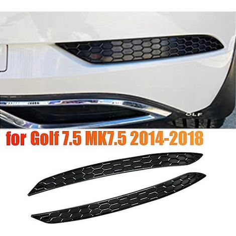 2-teiliger Halo-Wabenmuster-Rücklichtaufkleber, Reflektorstreifen für die hintere Stoßstange für Golf 7.5 (1/4)