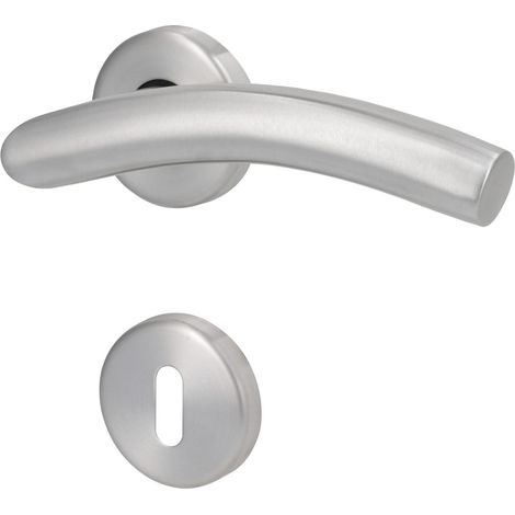 Südmetall Türgriff-Garnitur Rosette Mauritius BB Edelstahl satiniert silber Ø 50 mm