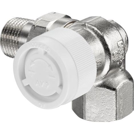 Oventrop thermostatique série AV 9, G 1/2 x Rp 1/2, angle en coin à droite (1/4)