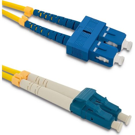 Qoltec SC/UPC - LC/UPC Glasfaser-Patchkabel Singlemode 9/125 G652D Duplex 3 m (1/3)