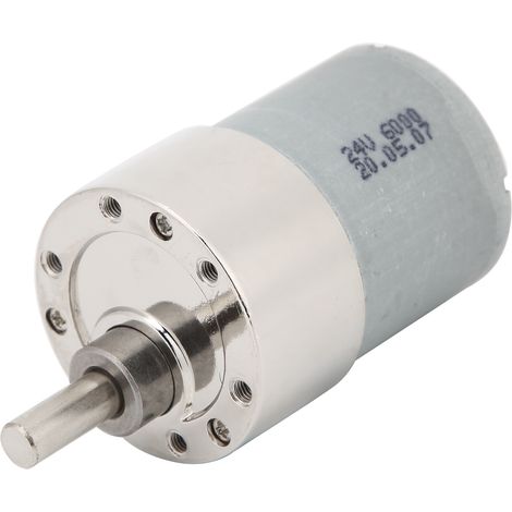 Moteur à engrenages CC 24V XD37GB3530, micro motoréducteur à basse vitesse, couple élevé, aimant permanent, support inclus, 100 tr/min. (1/5)