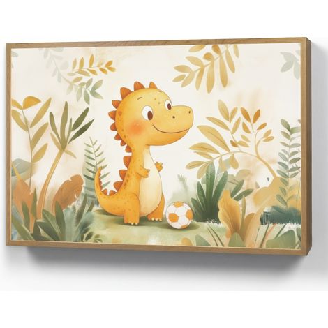 APLIQUE DE PARED Dino - Fútbol - Naranja 100x70 cm (1/4)