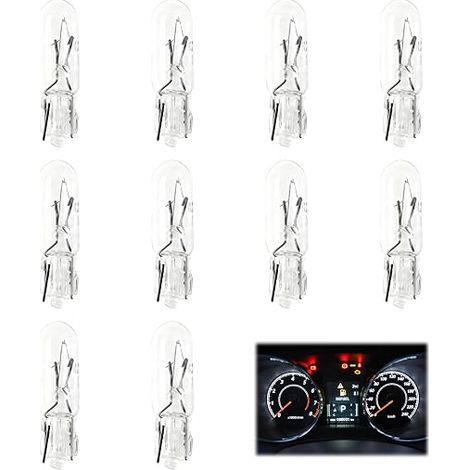 T5 LED Dashboard Light Bulb White Car Indicator Meter Interior Auto Car Motorcycle Truck (1/5)