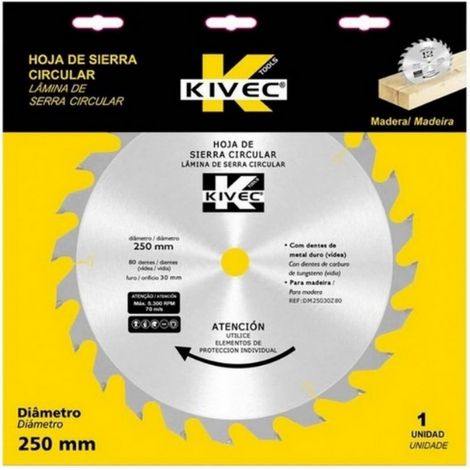 DISCO DESBROZADORA 250X20 Z20 KIVEC DB25020Z20