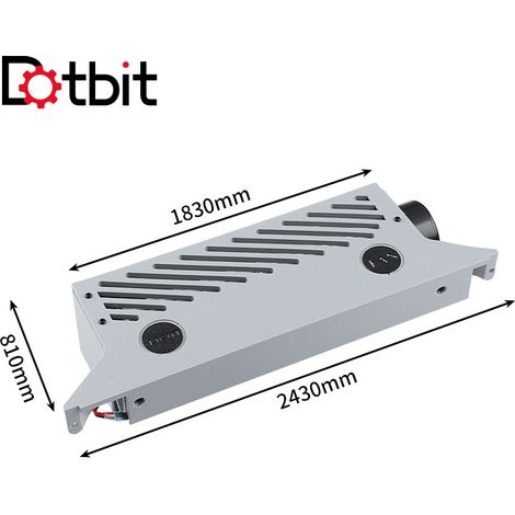 3D printer accessories compatible with Tuozhu A1 axial flow auxiliary cooling fan, 24V large-area heat dissipation, with LED lights. (1/4)