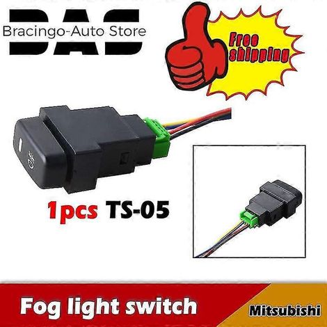 1PS Recorder Monitor Auto Nebelscheinwerferschalter Auto Armaturenbrettknopf für Mitsubishi Lancer Pajero ASX Eclipse Autozubehör-- (1/5)