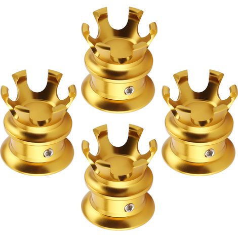 Stück Motorschraubenkappen im Kronen-Design, passend für XL883/Big Twin 1340 Evo/Twin Cam Modelle, Gold (1/5)