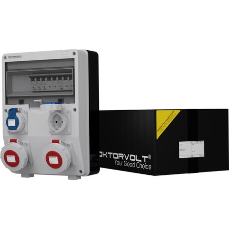 Stromverteiler TD-S IP65 2x16A 2x230V Doktorvolt® 2025