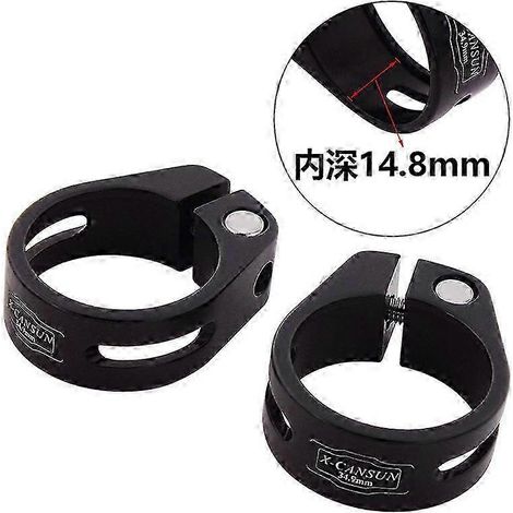 Collier de serrage pour tube de selle de VTT, en alliage d'aluminium, diamètre de tube de 34,9 mm, support stable (1/5)