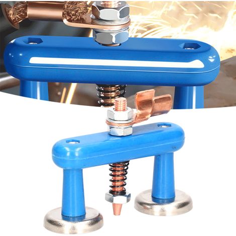 Professioneller Magnetschweißwinkel, 36 mm, blau, mit Ständer, 225 g, einfach zu bedienen und langlebig (1/5)