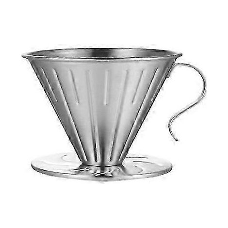 Filtre à café double couche en acier inoxydable (grand format) (1/5)