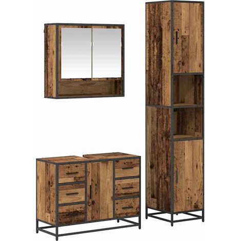 Maison Exclusive - Badezimmermöbel-Set mit Schubladen 3 pcs Altho