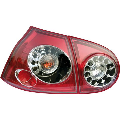Coppia fanali posteriori LED - compatibile per VW Golf V (10/03) - Rosso
