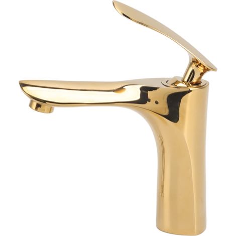 Robinet d'eau Chaude Froide, Robinet de Lavabo en Cuivre Antique pour Toilette.